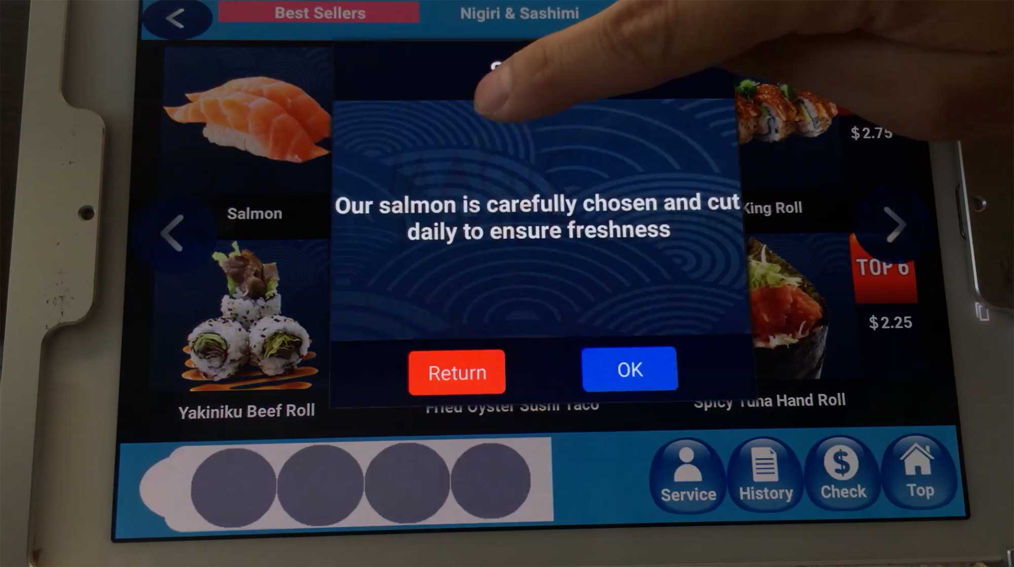 Touchscreen Ordering